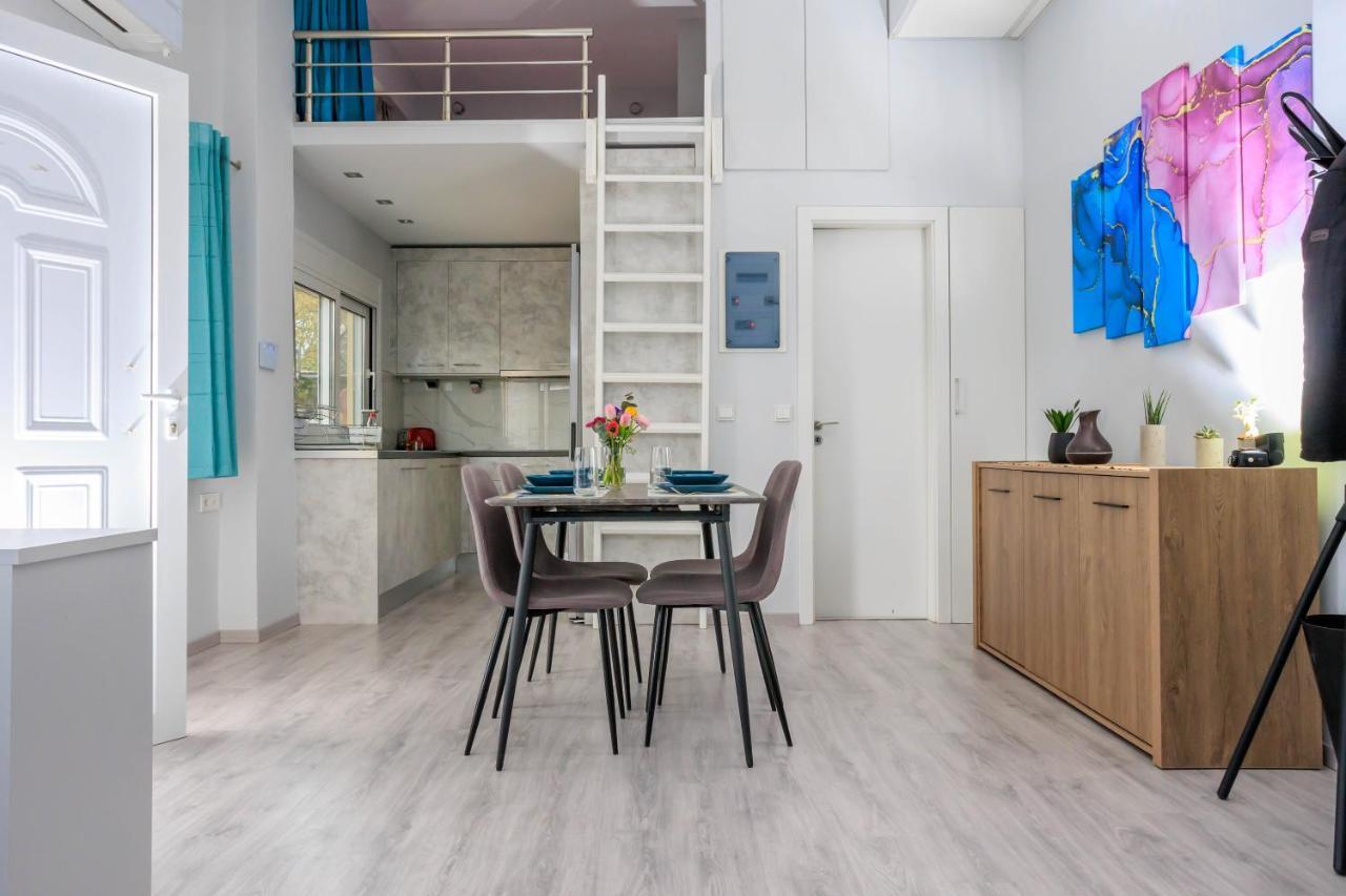 Electra Modern Apartment With Cozy Garden Ираклион Экстерьер фото